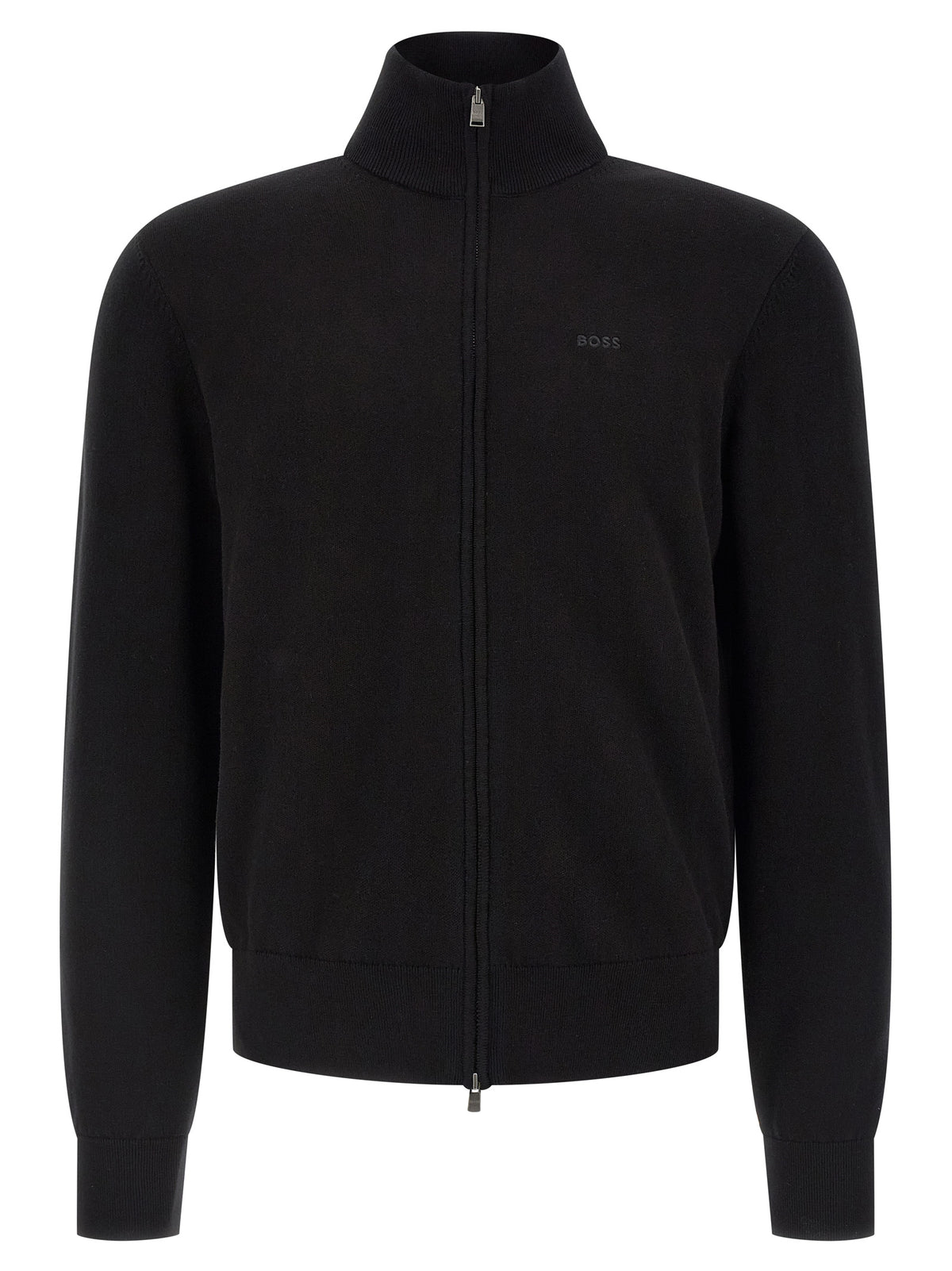 Hugo Boss Black Cotton Cardigan