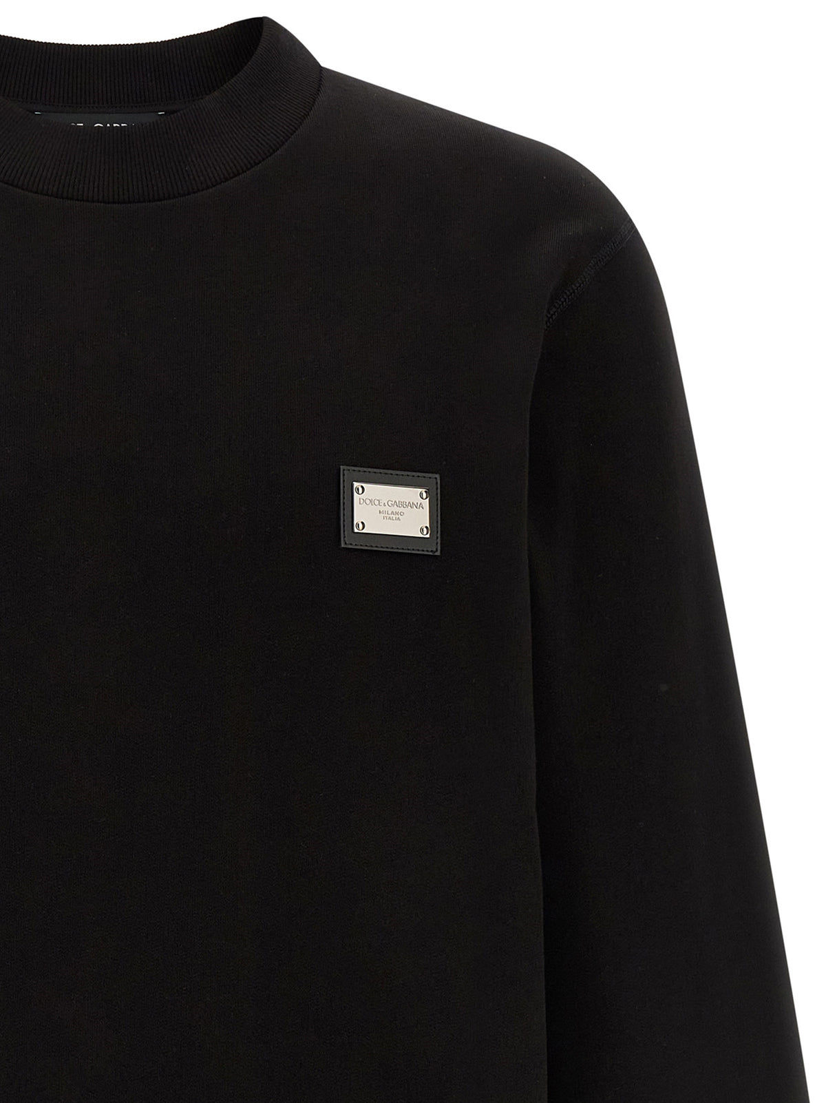 Dolce & Gabbana Black Cotton Sweatshirt