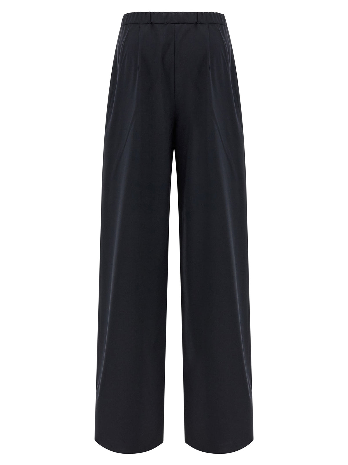 Max Mara Blue Virgin Wool Casual Pants