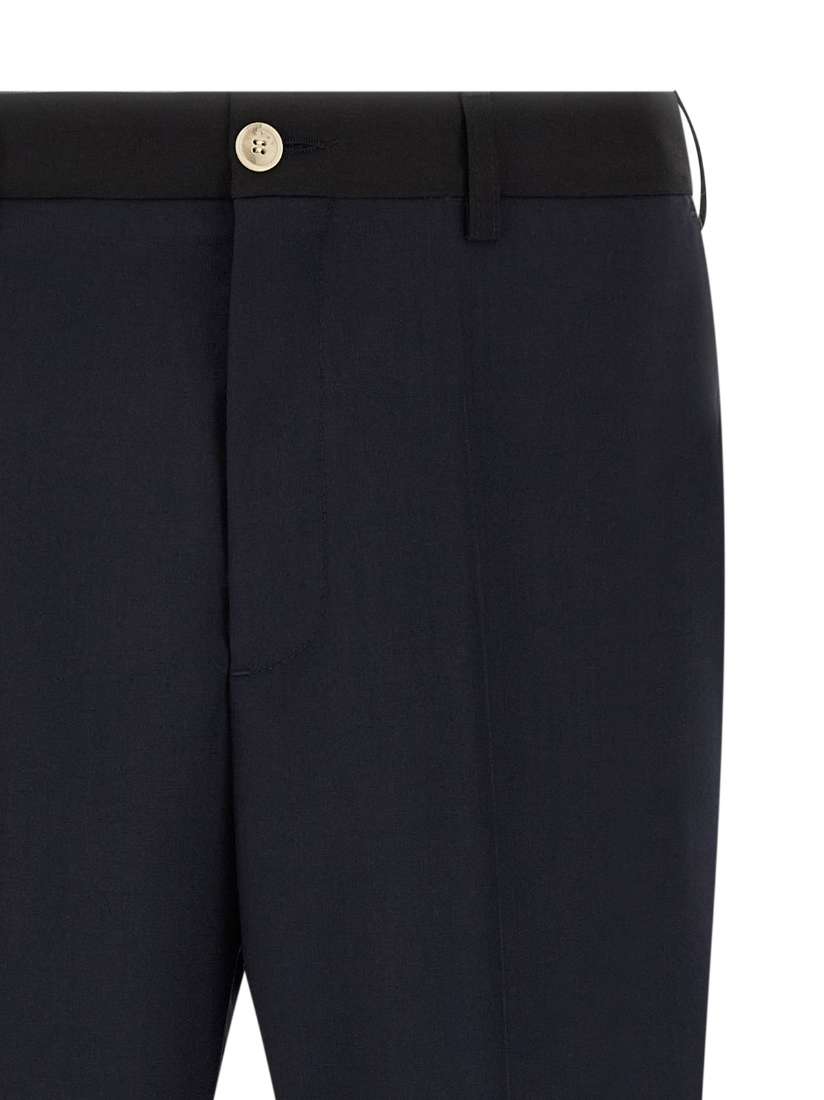 Marni Blue Virgin Wool Casual Pants