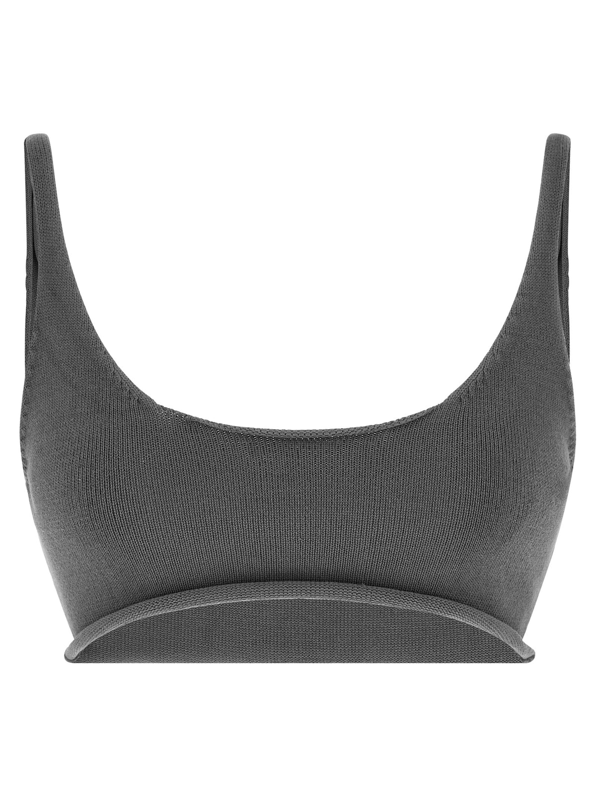Entire Studios Gray Cotton Sport Bra