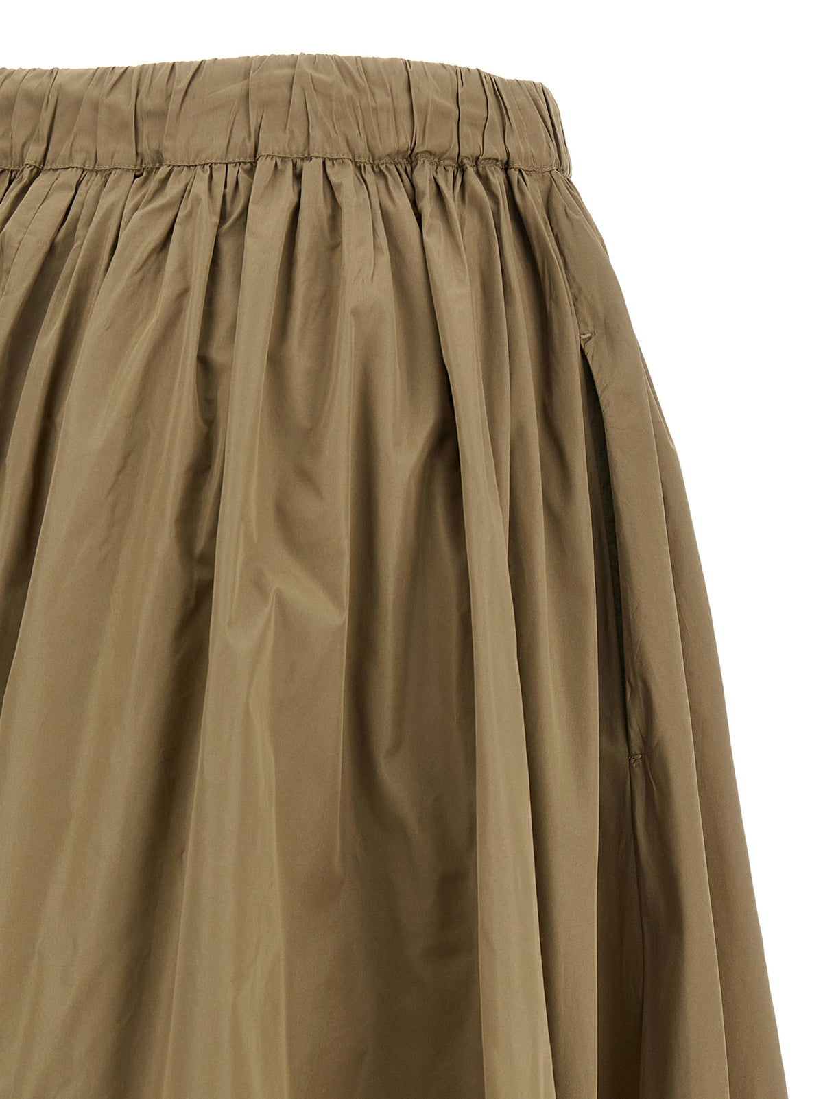 Max Mara Bicolor Polyester Midi Skirt