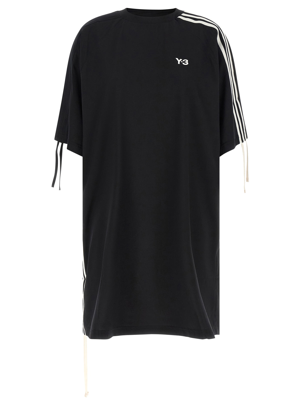 Y-3 Black Polyester Short Dress