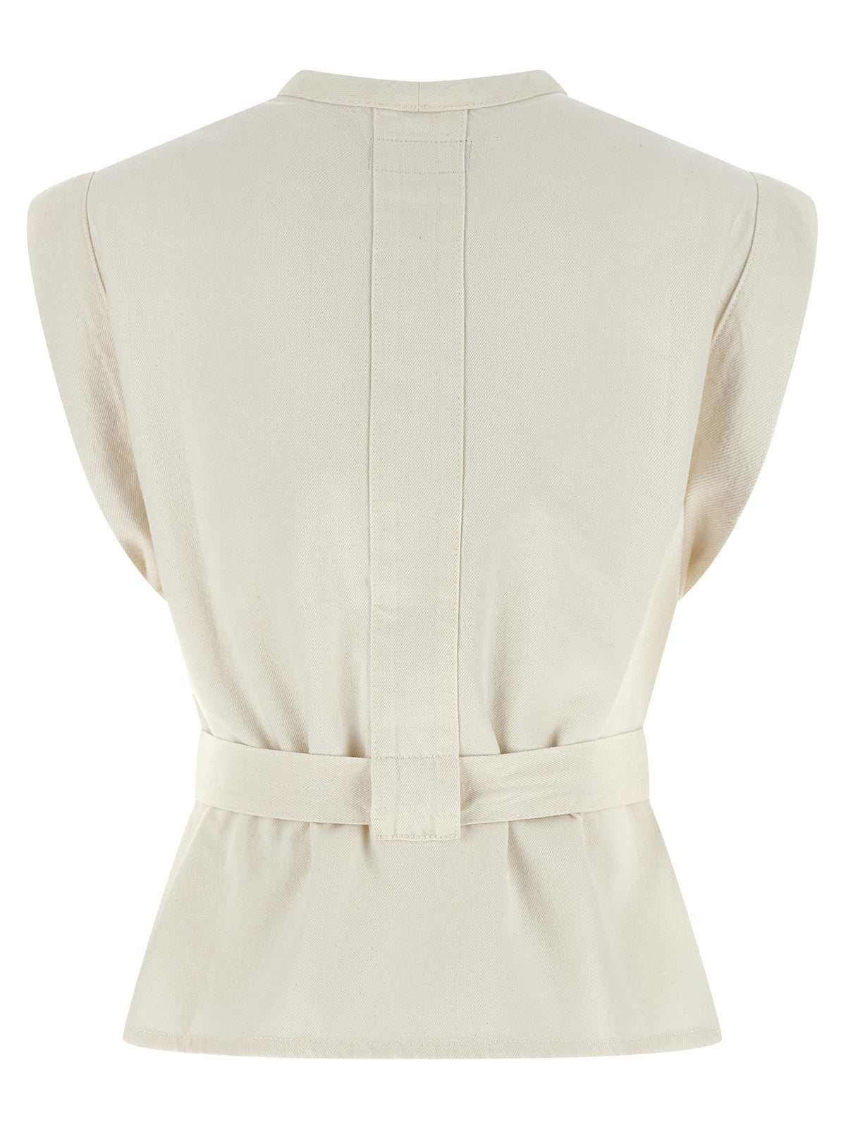 Lemaire White Cotton Sleeveless Jacket