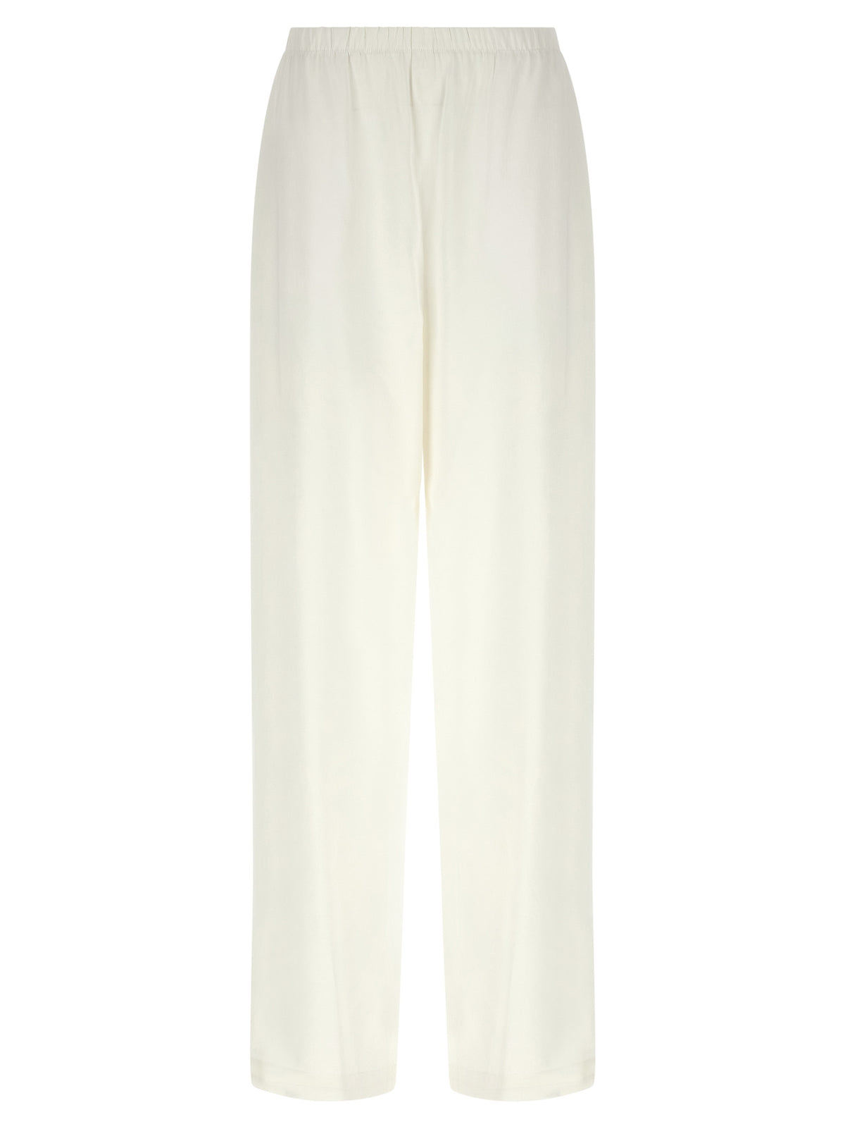Max Mara White Linen Casual Pants