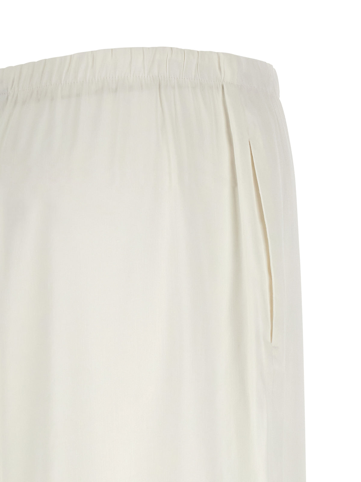 Max Mara White Linen Casual Pants