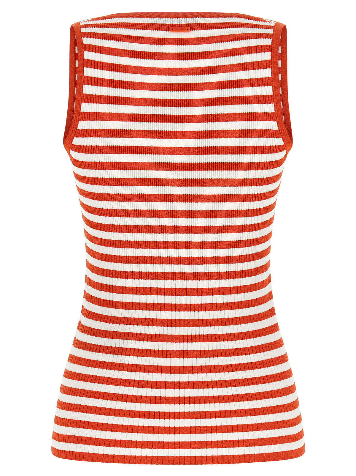 Max Mara Red Viscose Sleeveles T-Shirt