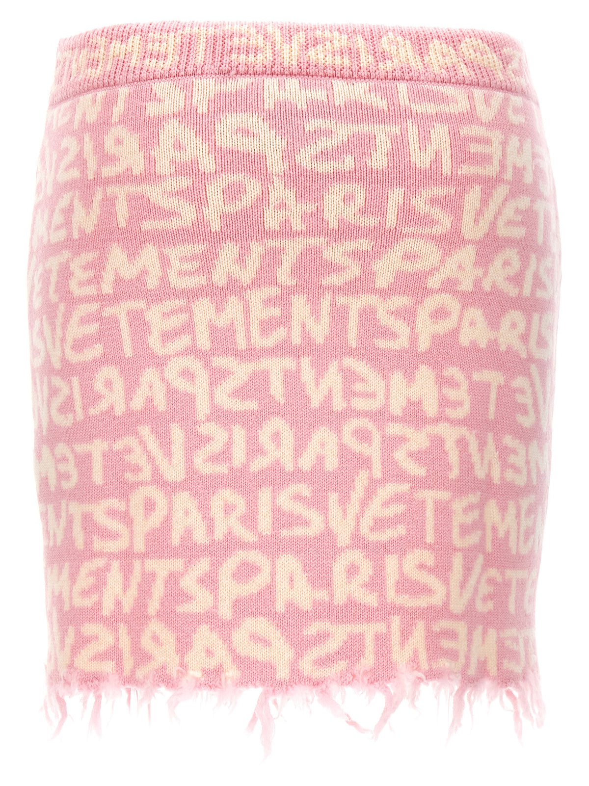Vetements Multicolor Merino Wool Long Skirt