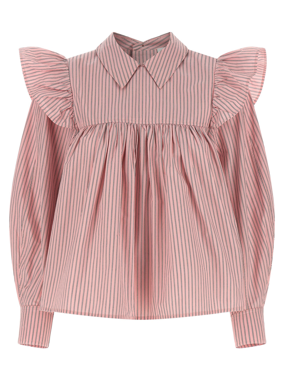 Ganni Multicolor Organic Cotton Blouse