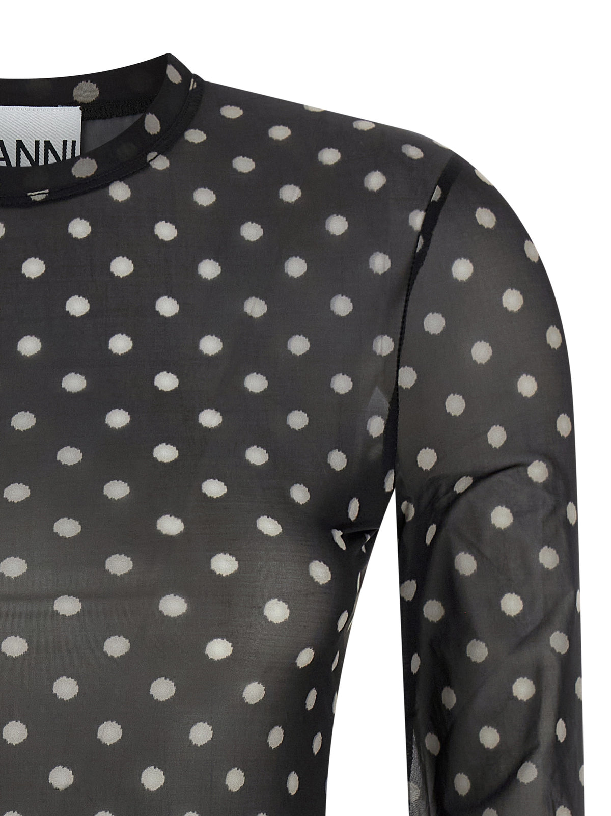 Ganni Black Polyester Sweatshirt