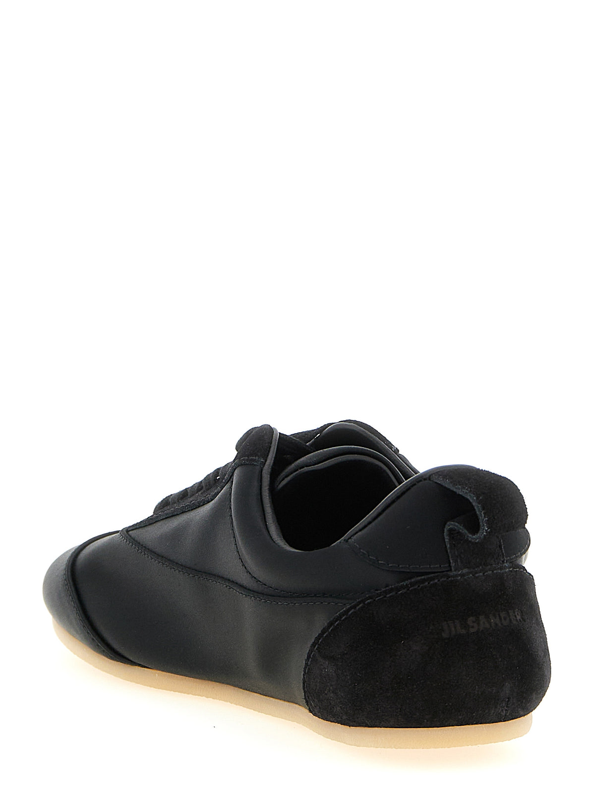 Jil Sander Black Cotton Low Top Sneakers