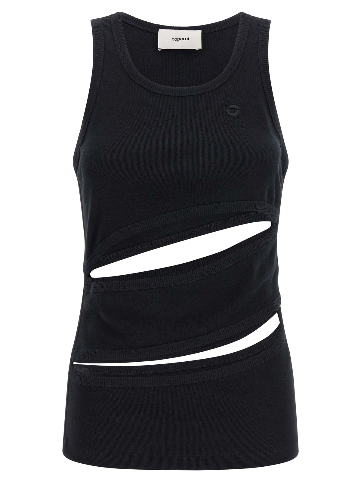 Coperni Black Organic Cotton Tank Tops