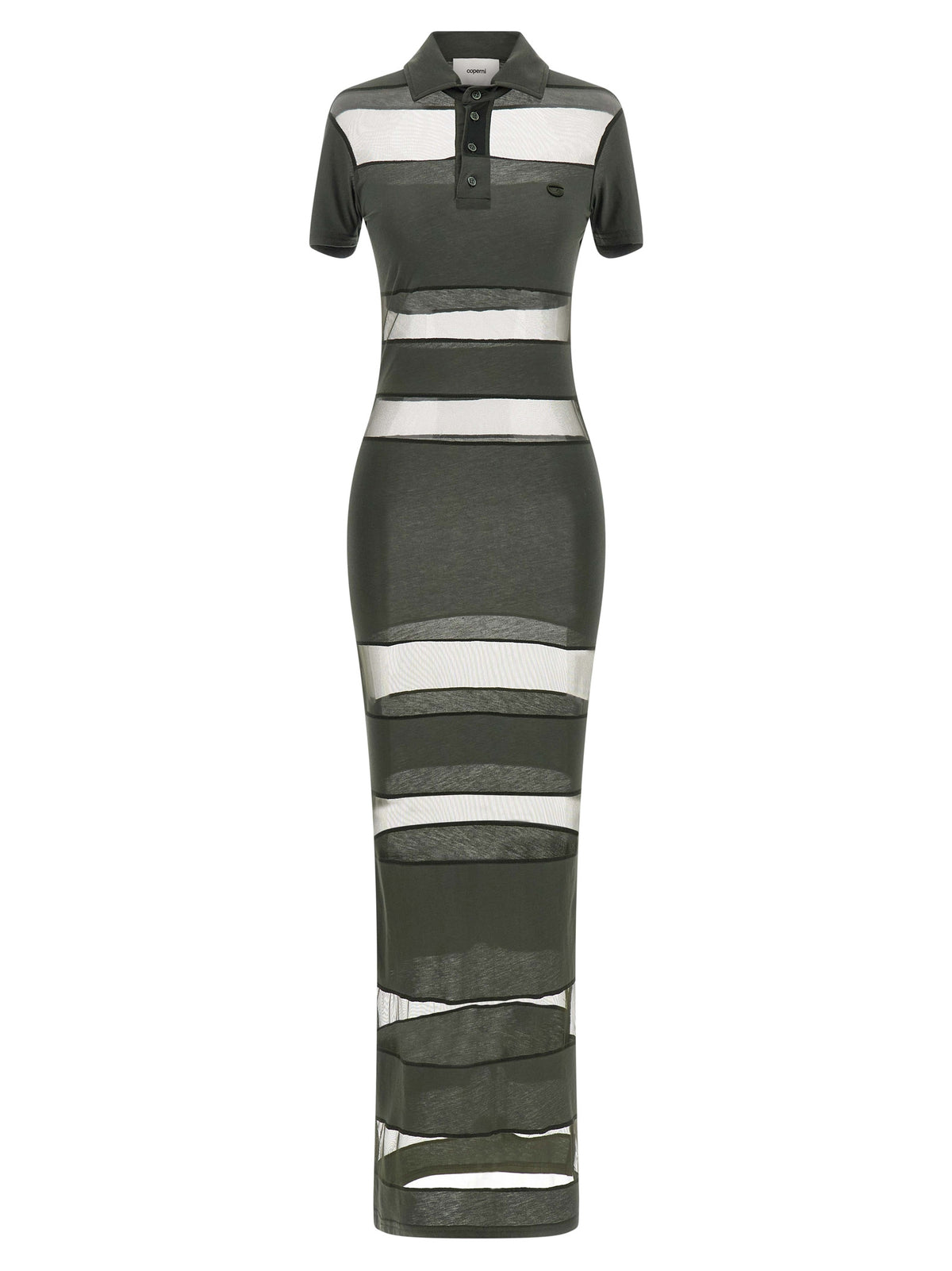 Coperni Bicolor Cotton Long Dress