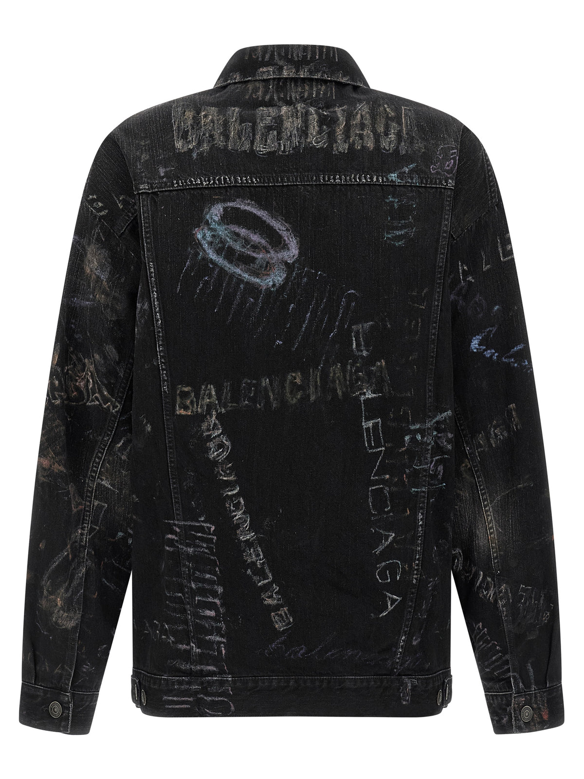 Balenciaga Black Cotton Denim Jacket