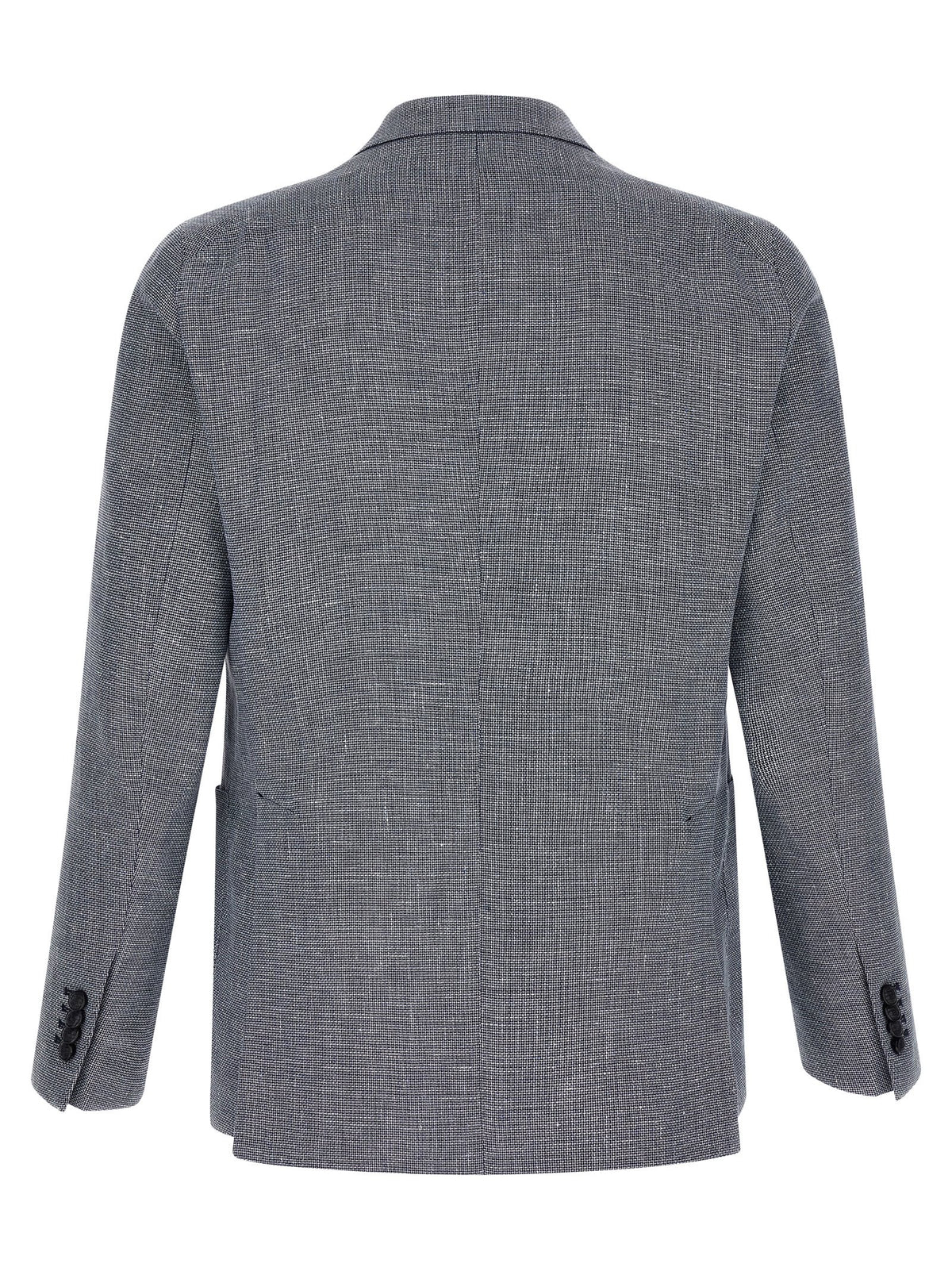 Tagliatore Blue Linen Blazer