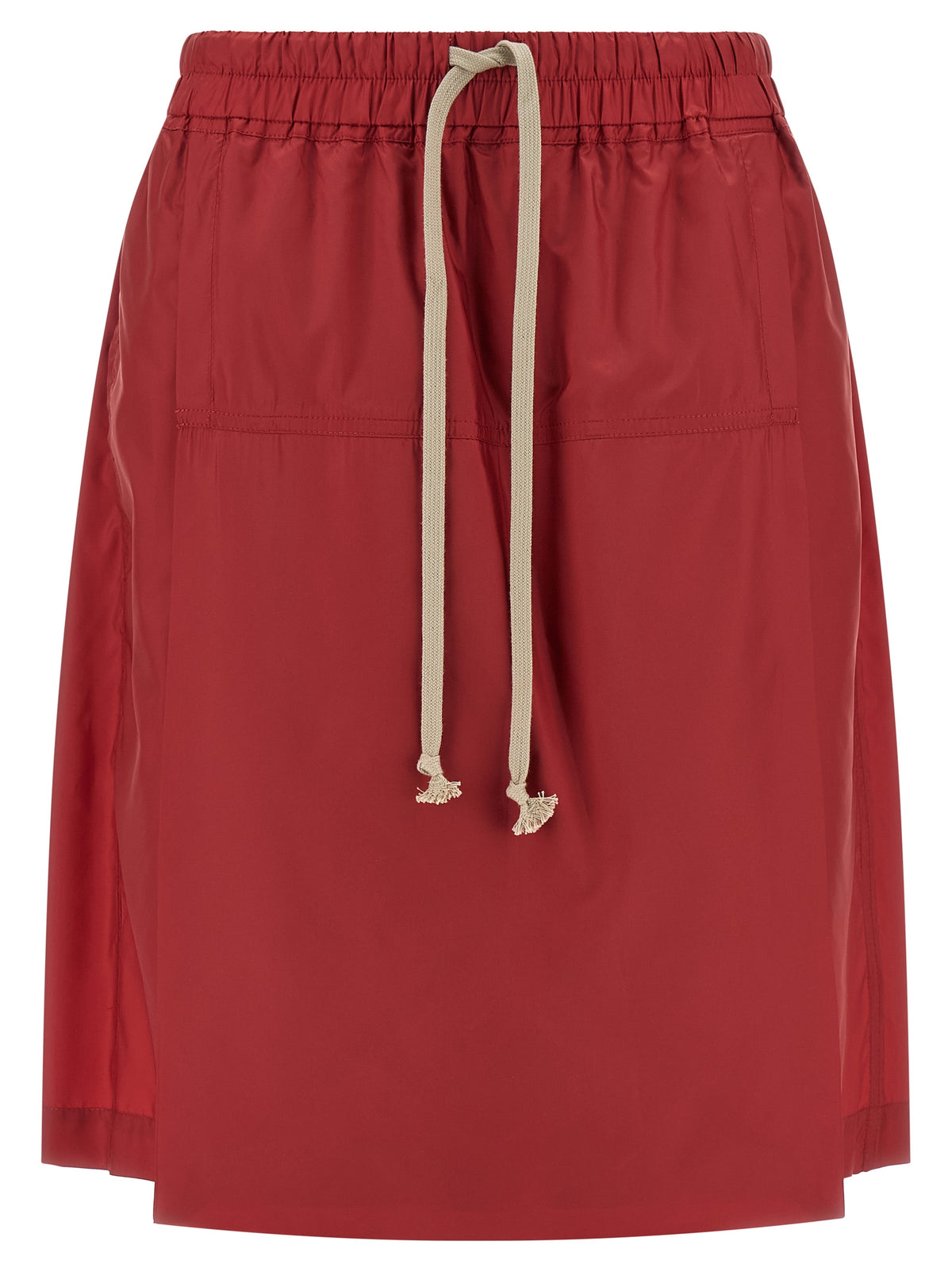 Rick Owens Red Polyester Bermuda Shorts