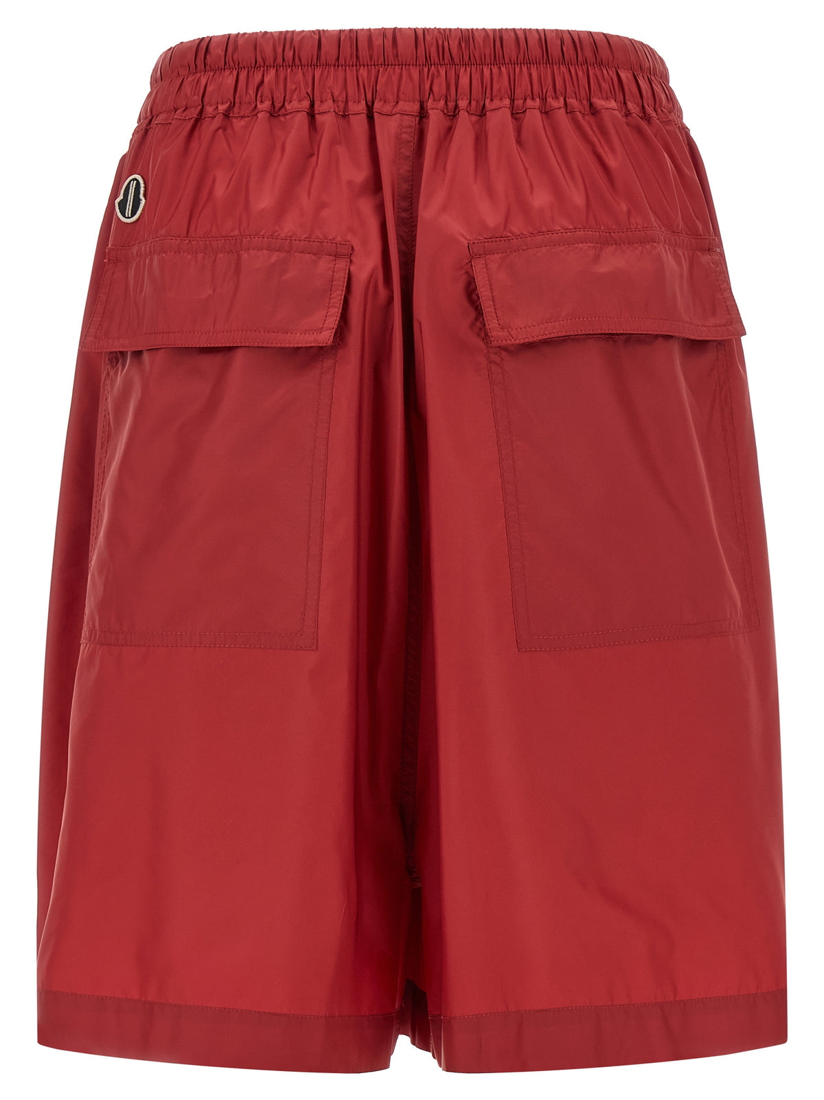 Rick Owens Red Polyester Bermuda Shorts