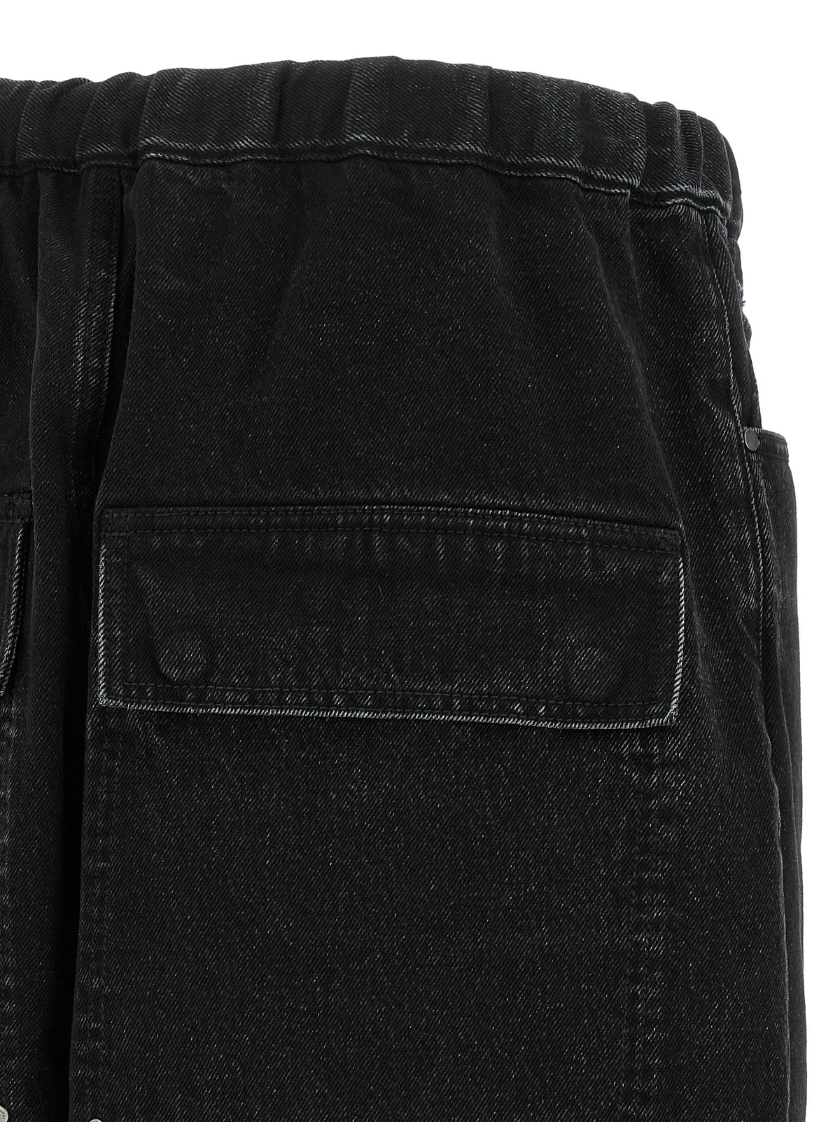 Entire Studios Black Cotton Bermuda Shorts