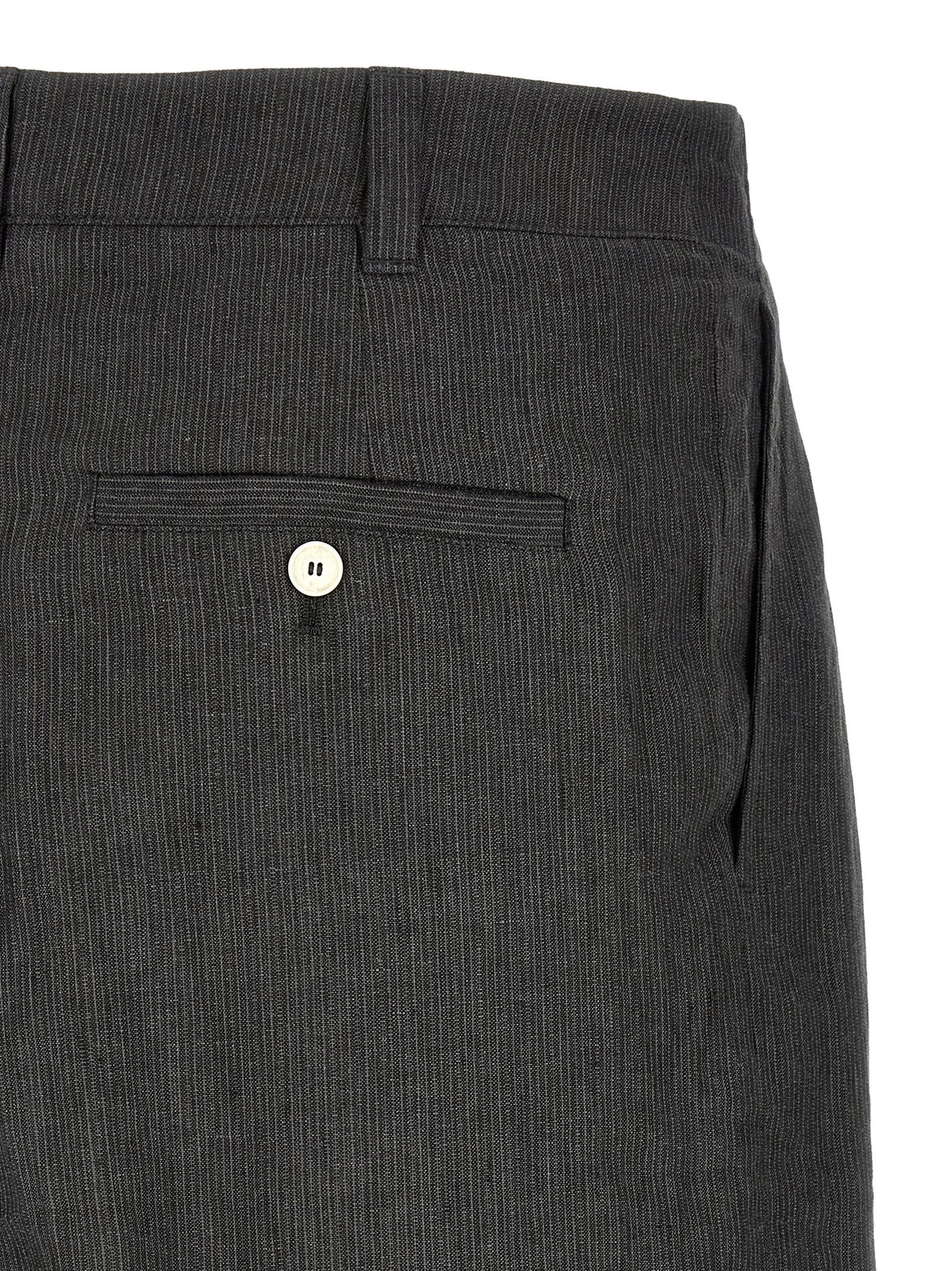 Jacquemus Gray Linen Bermuda Shorts