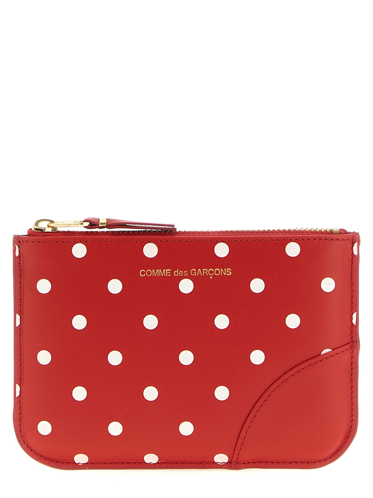 Comme Des Garçons Red Calfskin Cardholder