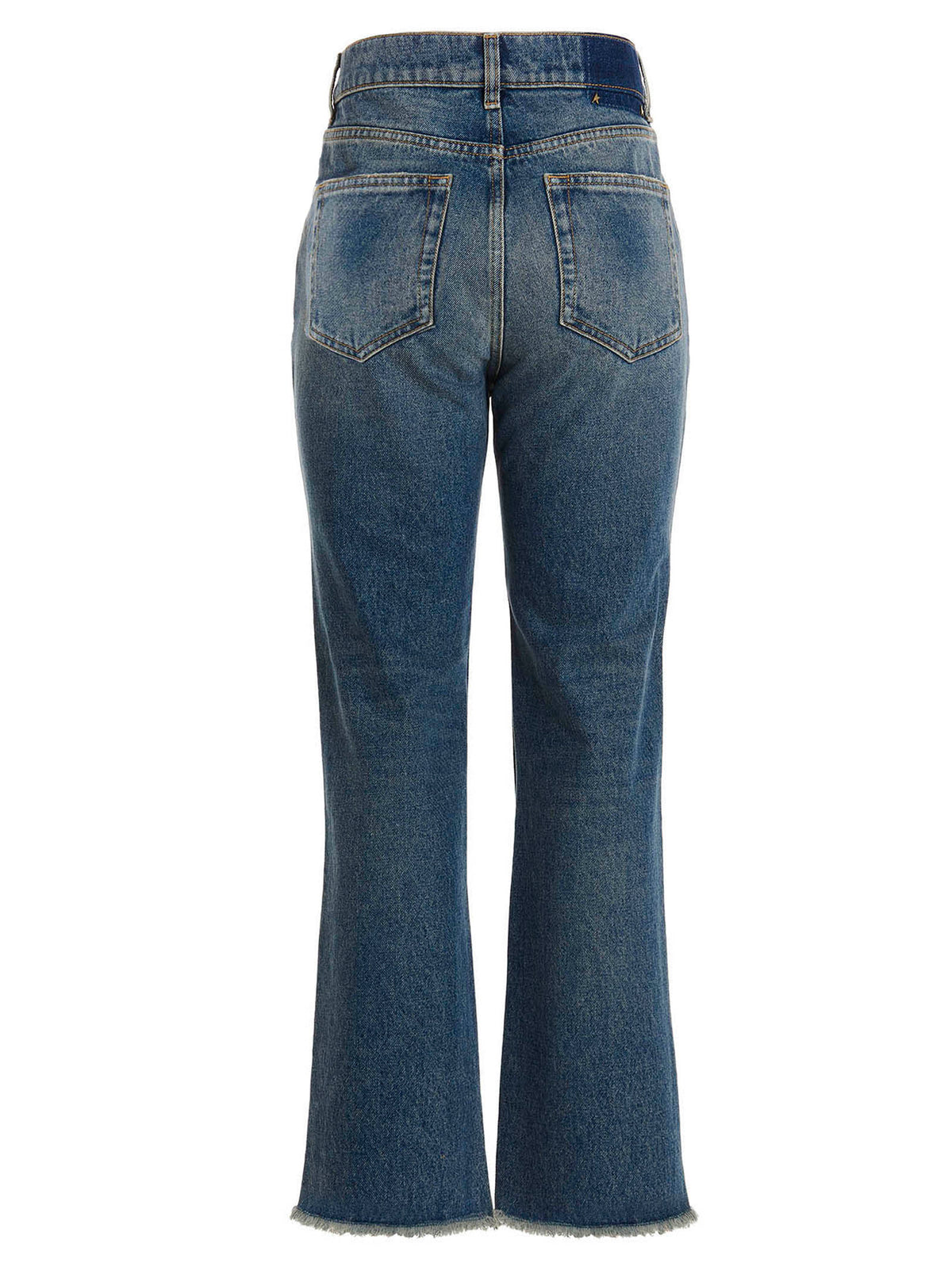 Golden Goose Blue Cotton Flared Jeans