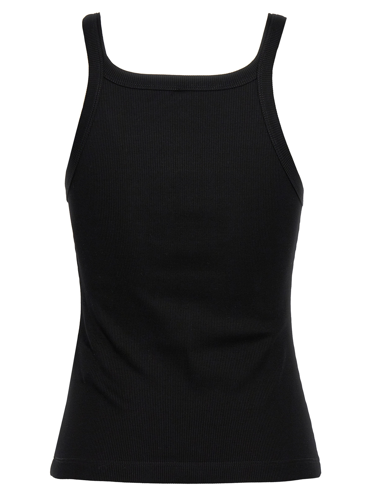 Fendi Black Cotton Sleeveles T-Shirt