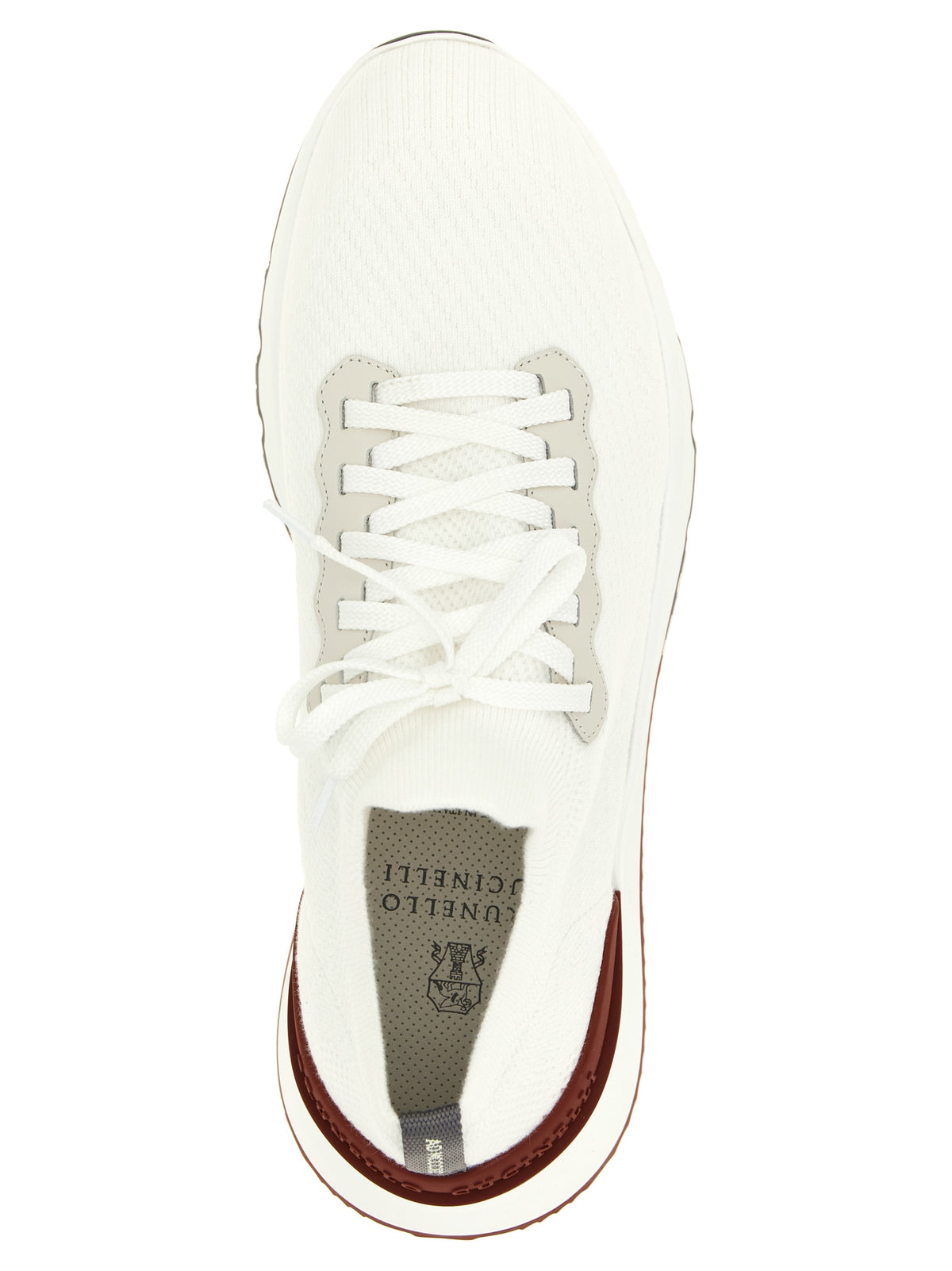 Brunello Cucinelli White Polyethylene Athletic Sneakers