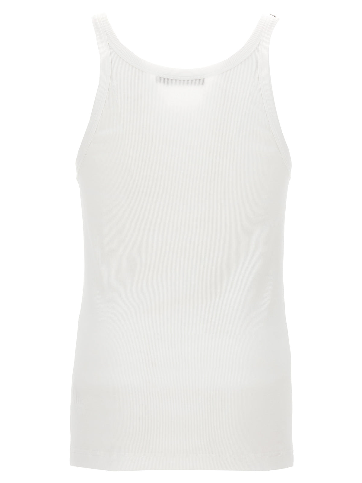 Dolce & Gabbana White Cotton Tank Tops