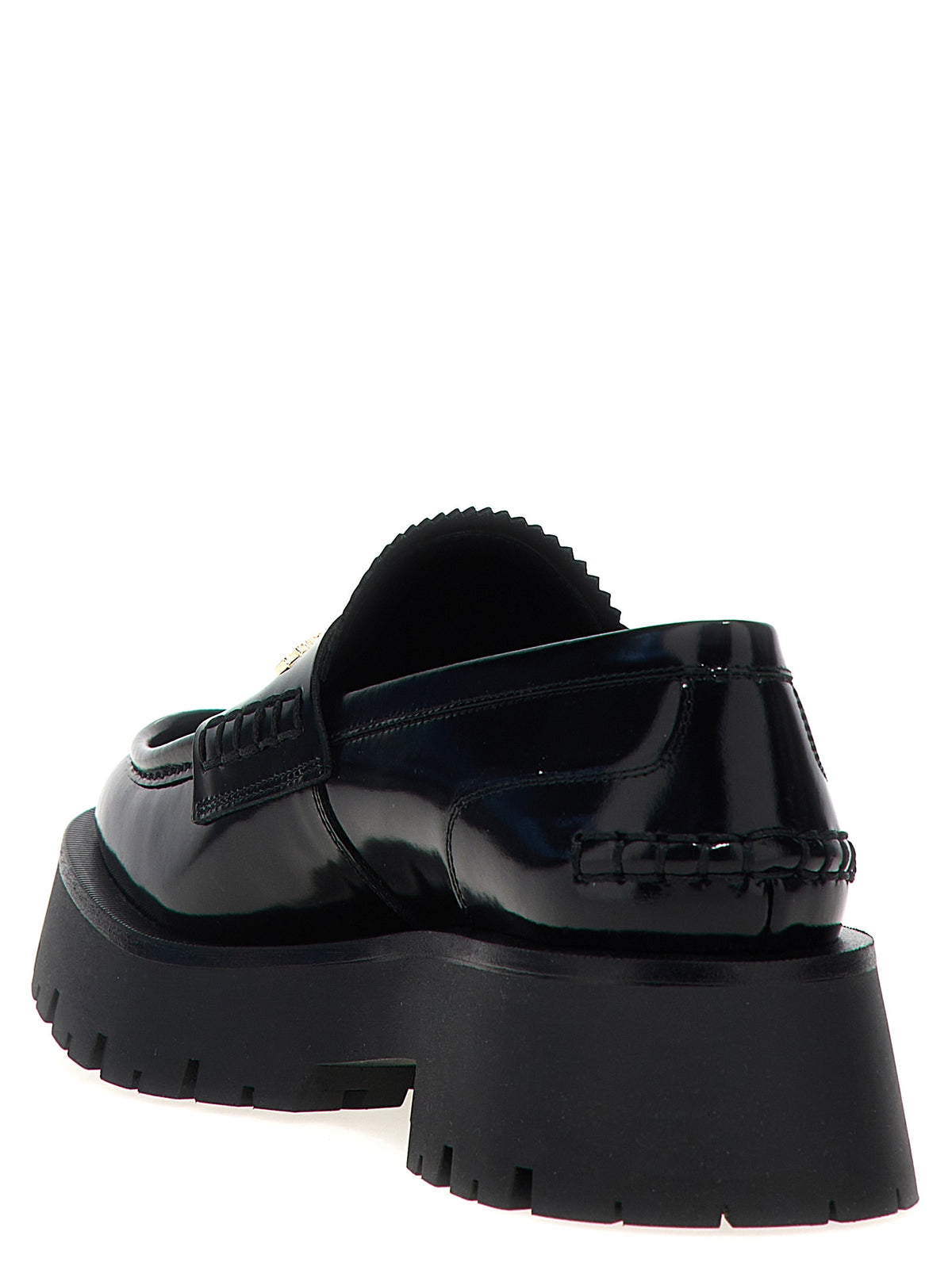 Alexander Wang Black Cowhide Slip-On Loafers