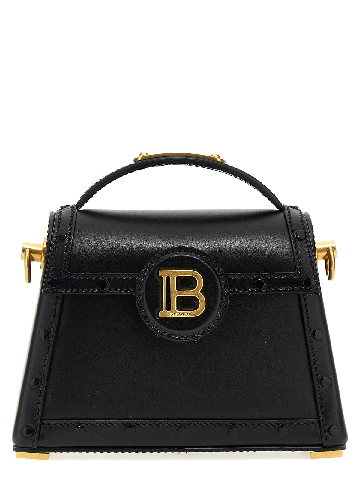 Balmain Black Calfskin Handbag