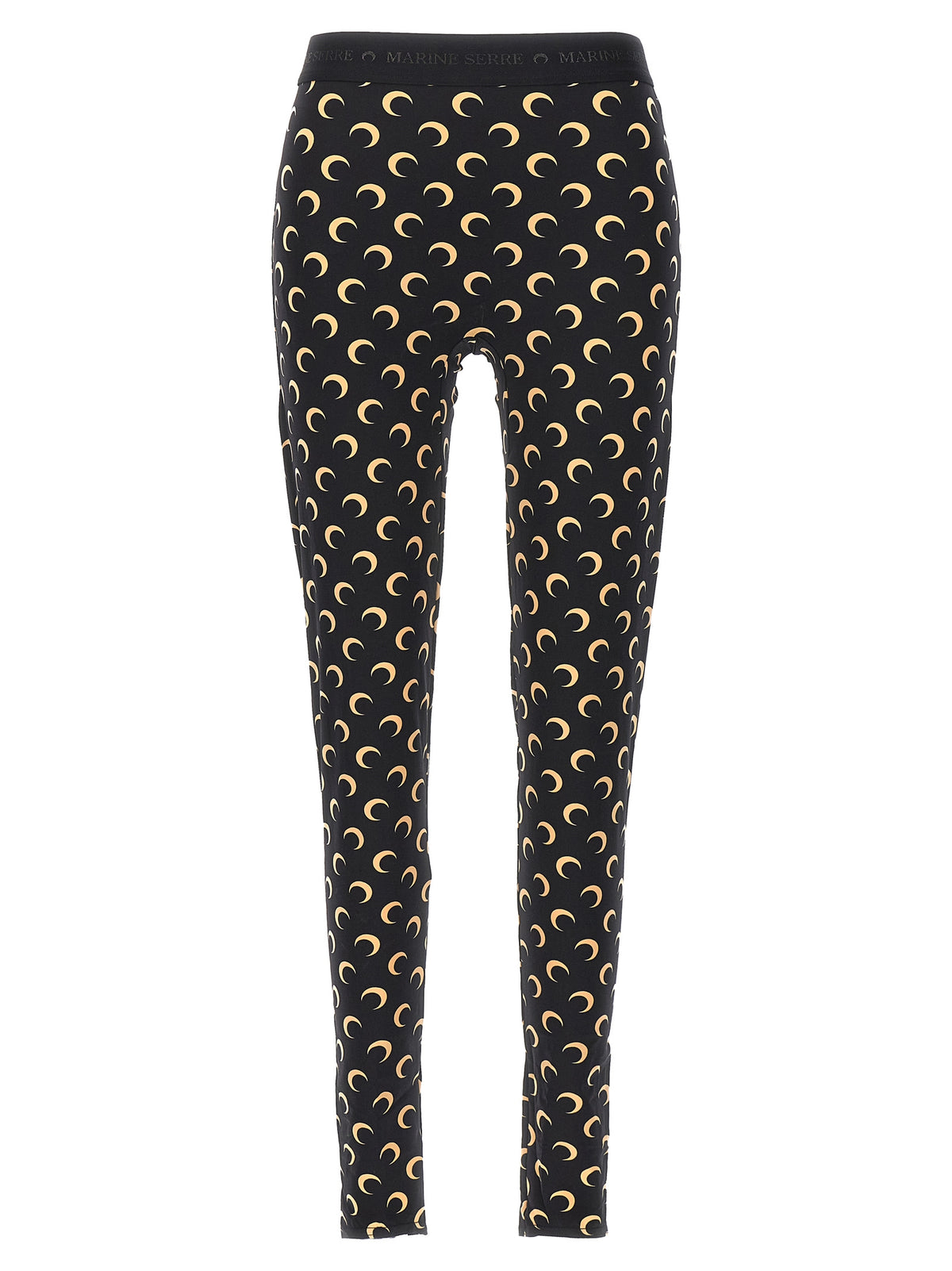 Marine Serre Black Polyamide Leggings
