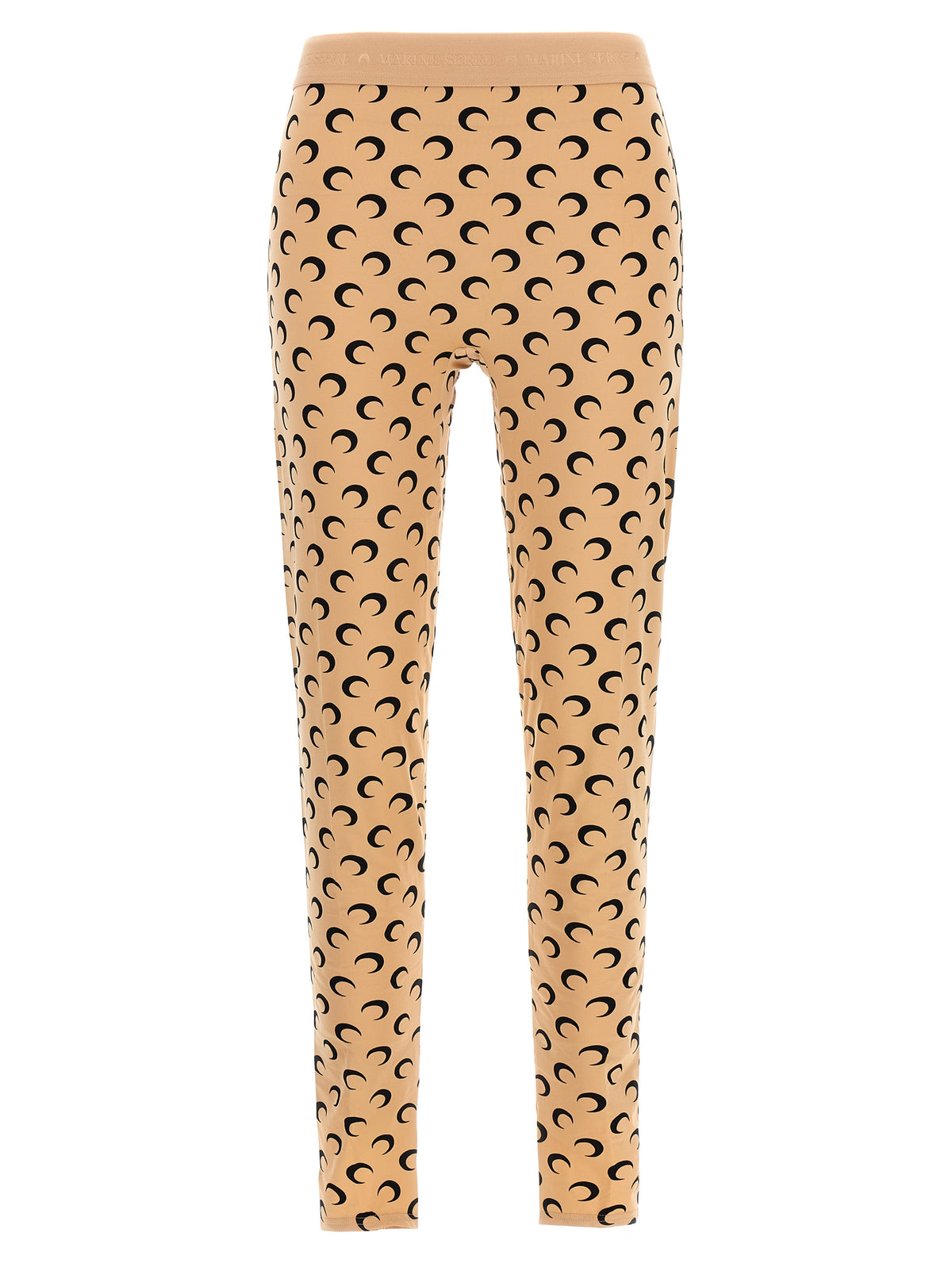 Marine Serre Beige Polyamide Leggings