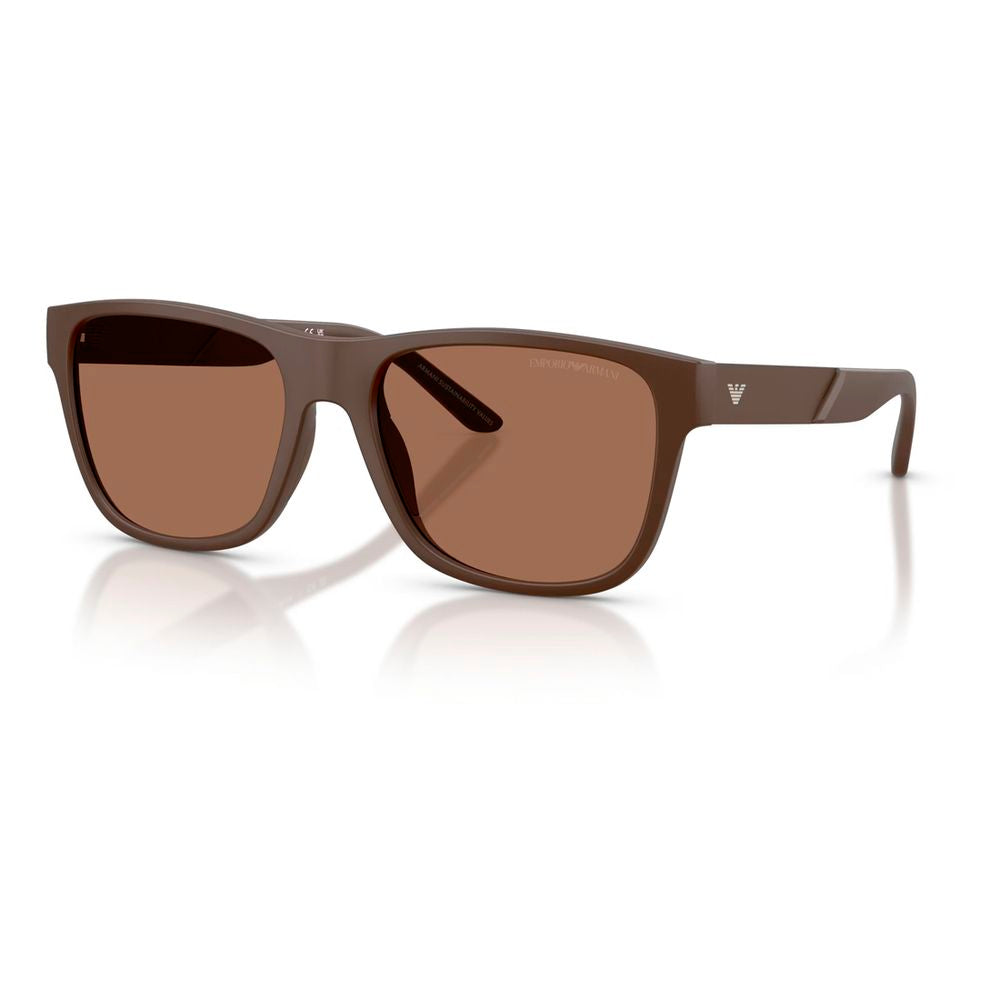 Emporio Armani Brown Acetate Sunglasses