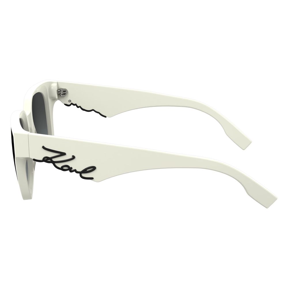 Karl Lagerfeld White Acetate Sunglasses