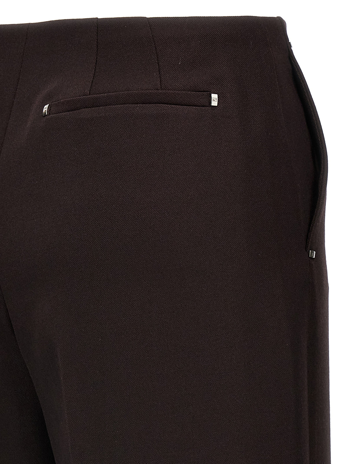 Fendi Purple Virgin Wool Dress Pants