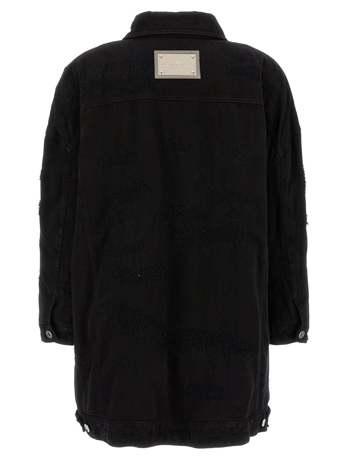 Dolce & Gabbana Black Cotton Denim Jacket