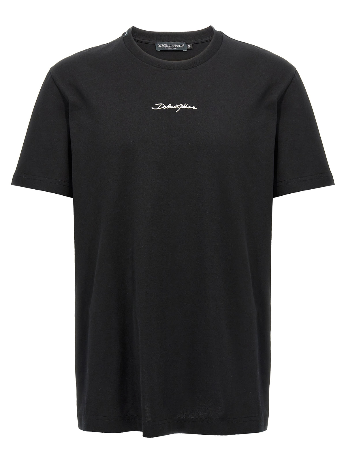 Dolce & Gabbana Black Cotton T-Shirt