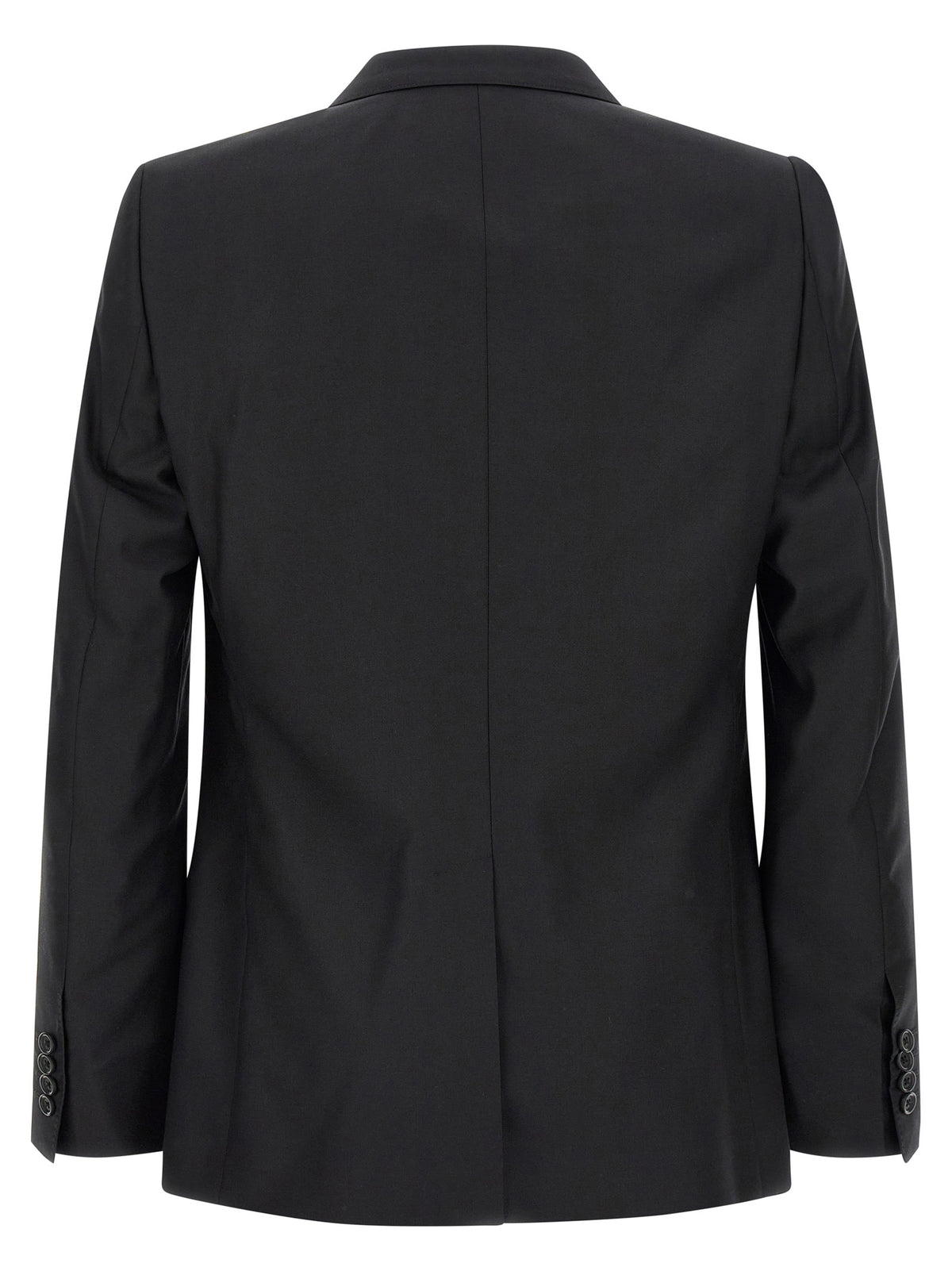 Dolce & Gabbana Black Virgin Wool Two-Piece Suit