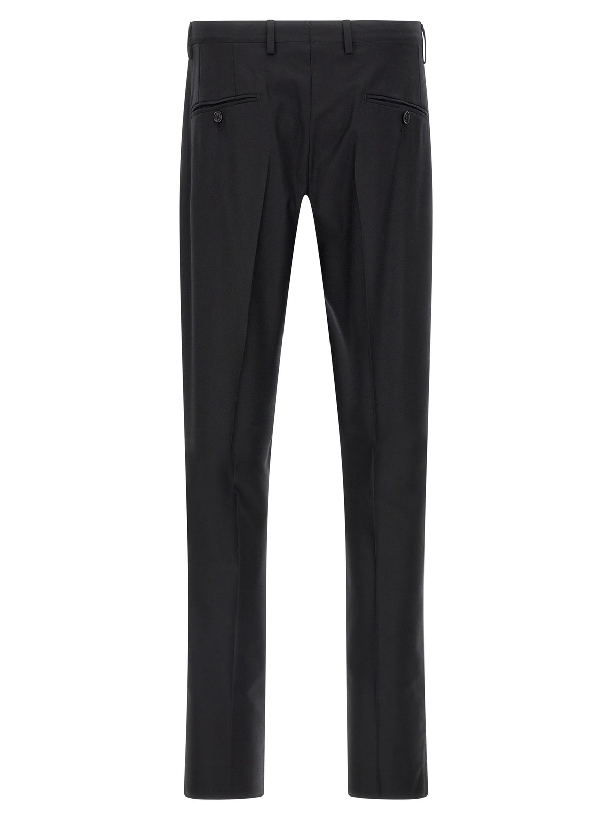 Dolce & Gabbana Black Virgin Wool Two-Piece Suit