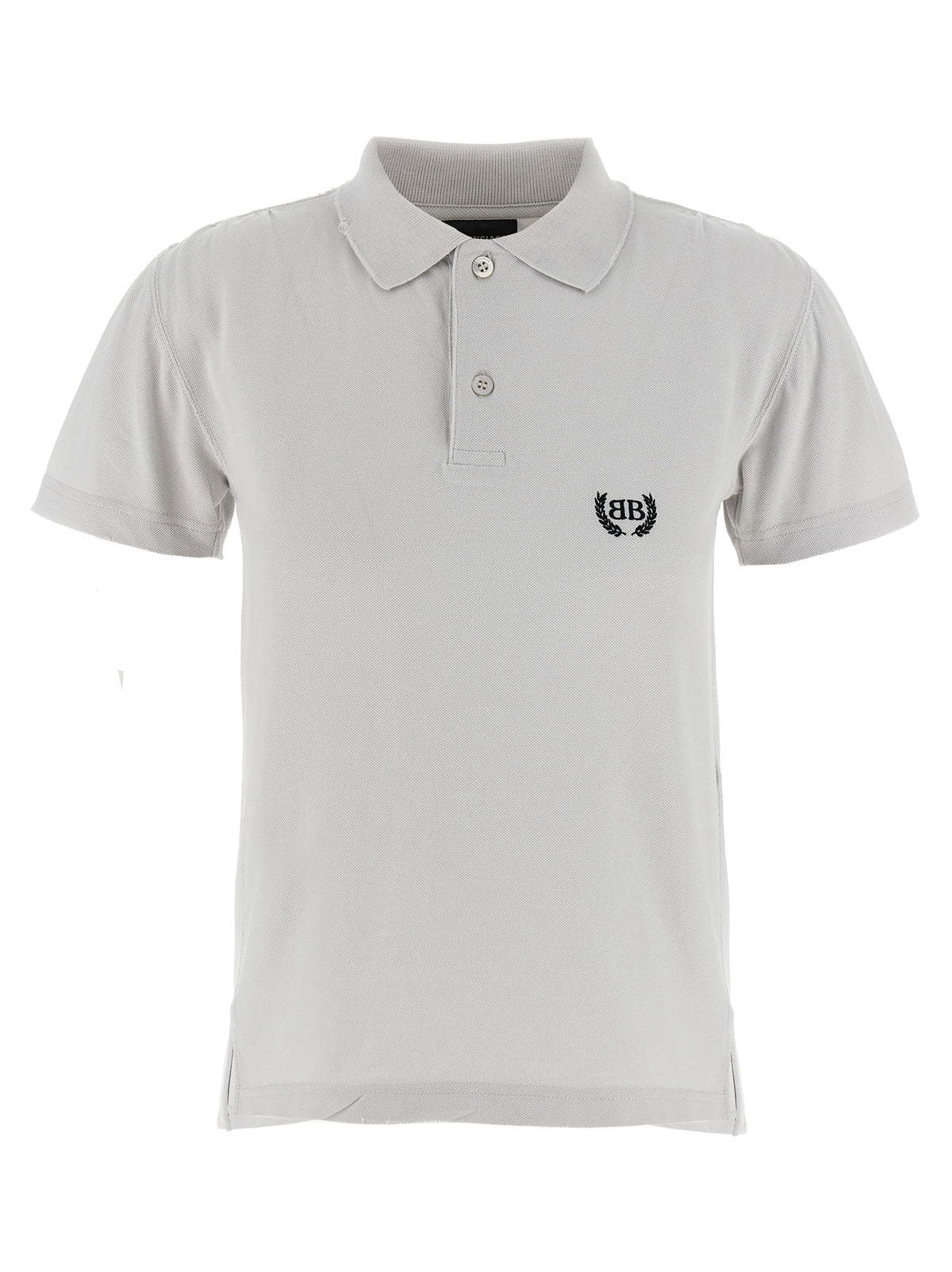 Balenciaga Gray Cotton Polo Shirt