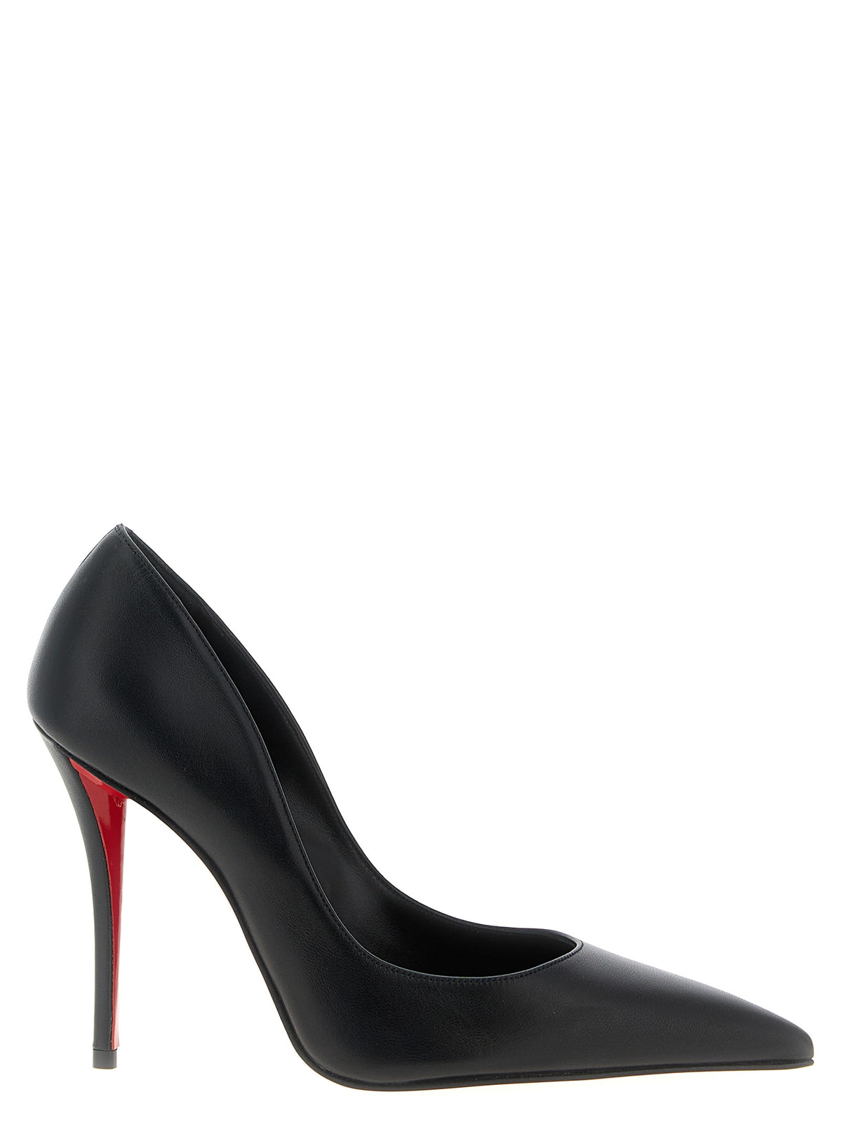 Christian Louboutin Black Lamb Leather High Heel Pumps