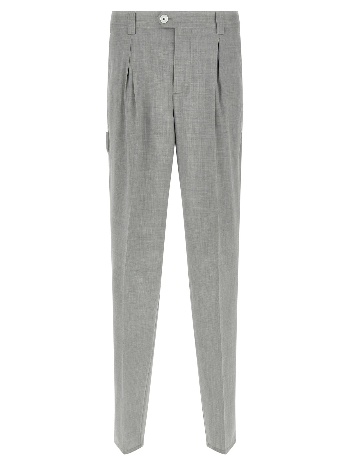 Brunello Cucinelli Gray Virgin Wool Dress Pants