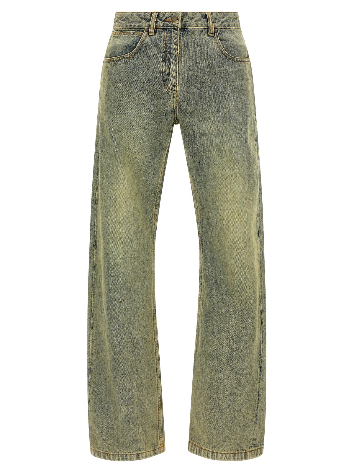 Entire Studios Multicolor Cotton Straight-Leg Jeans