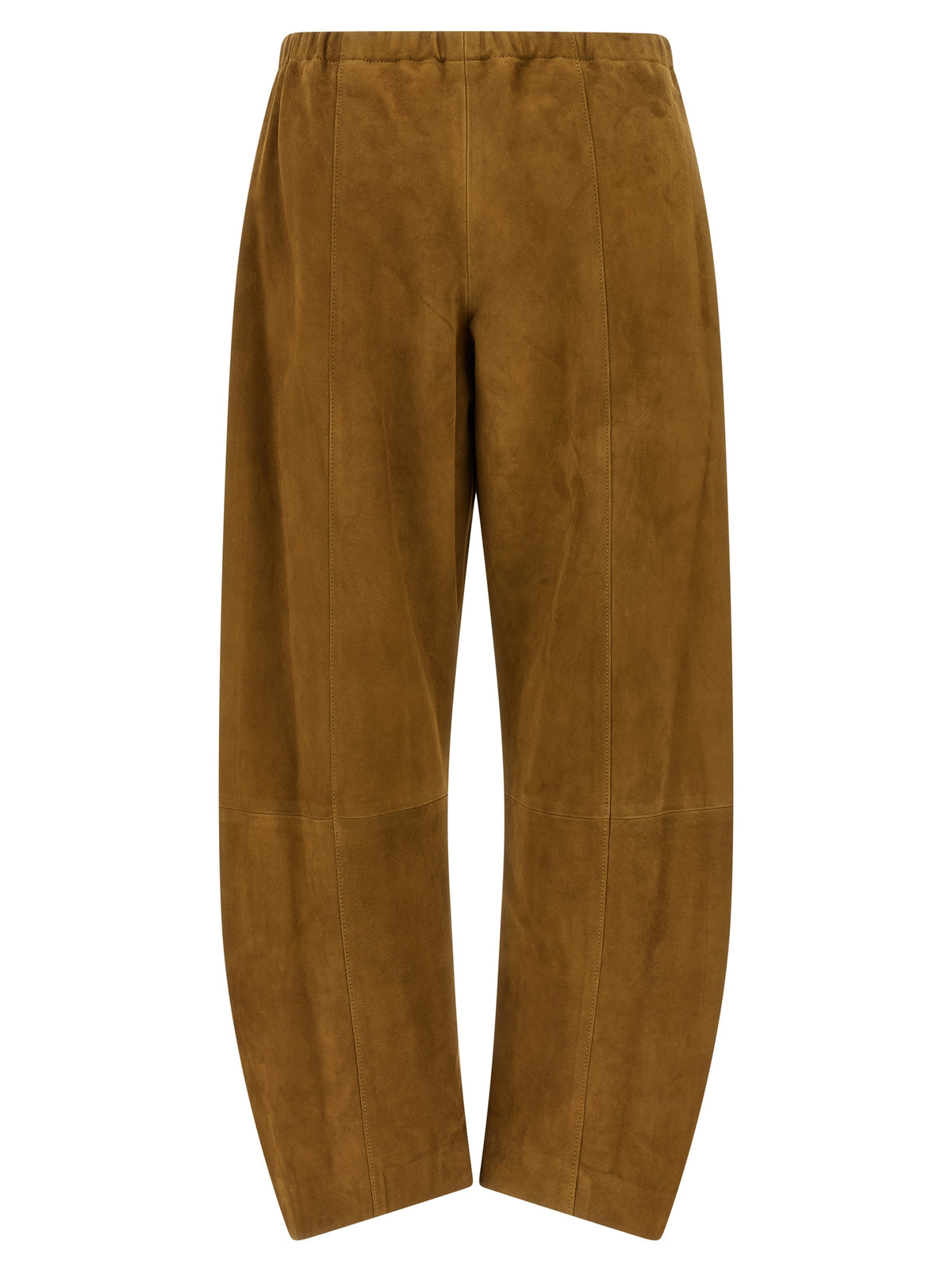 Khaite Brown Leather Pants