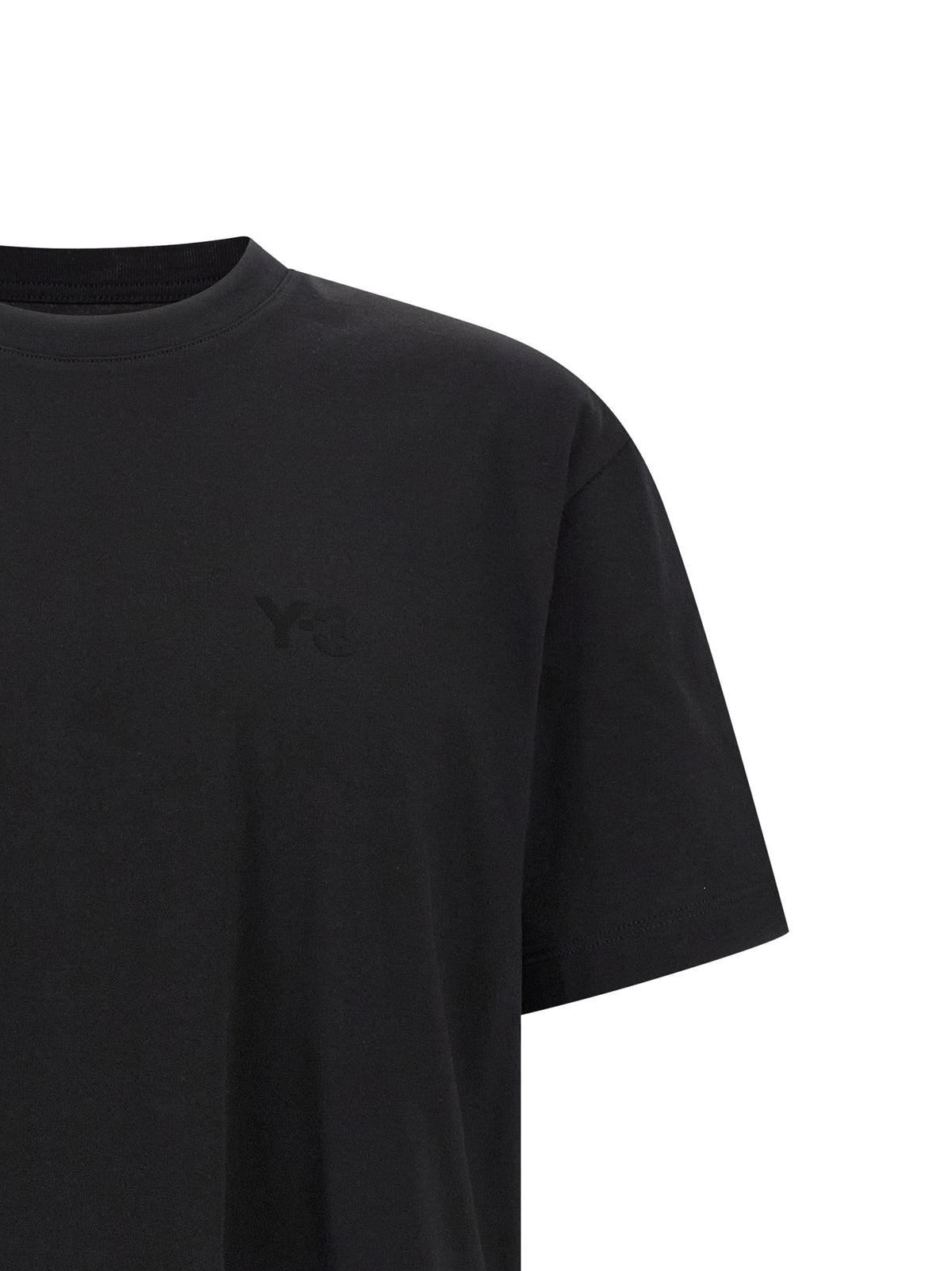 Y-3 Black Cotton T-Shirt
