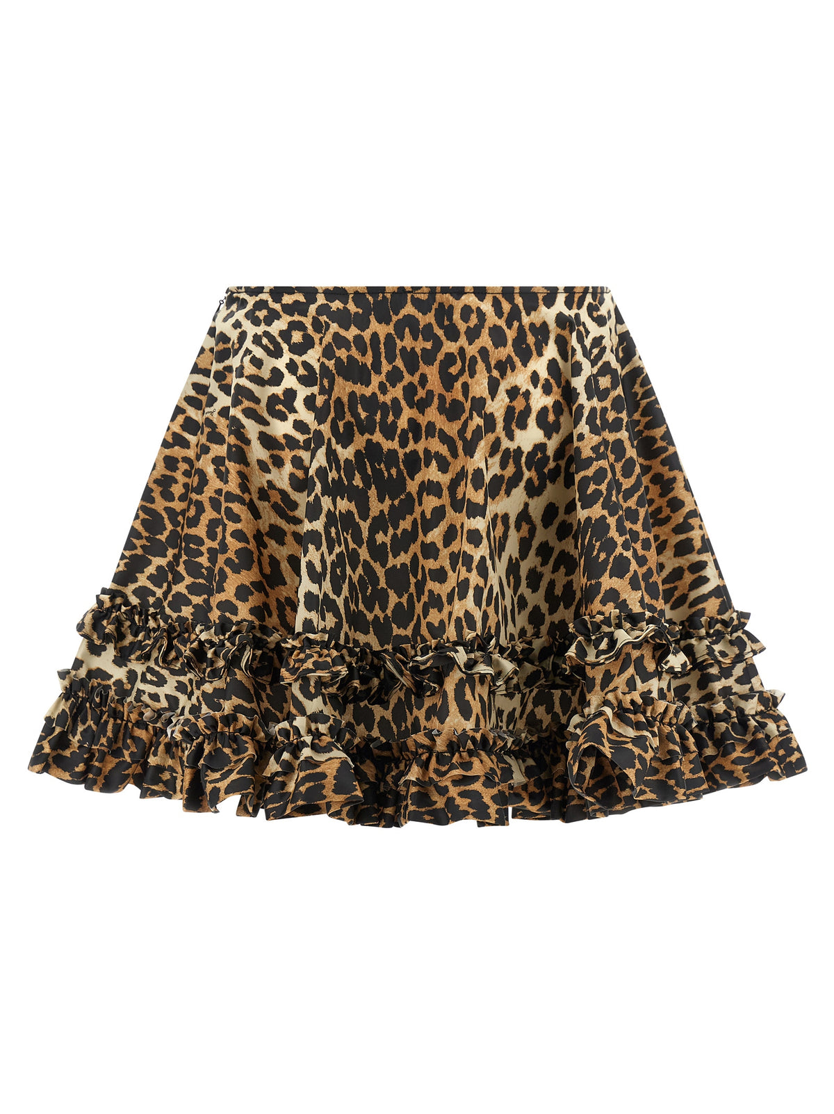 Ganni Brown Recycled Polyamide Long Skirt