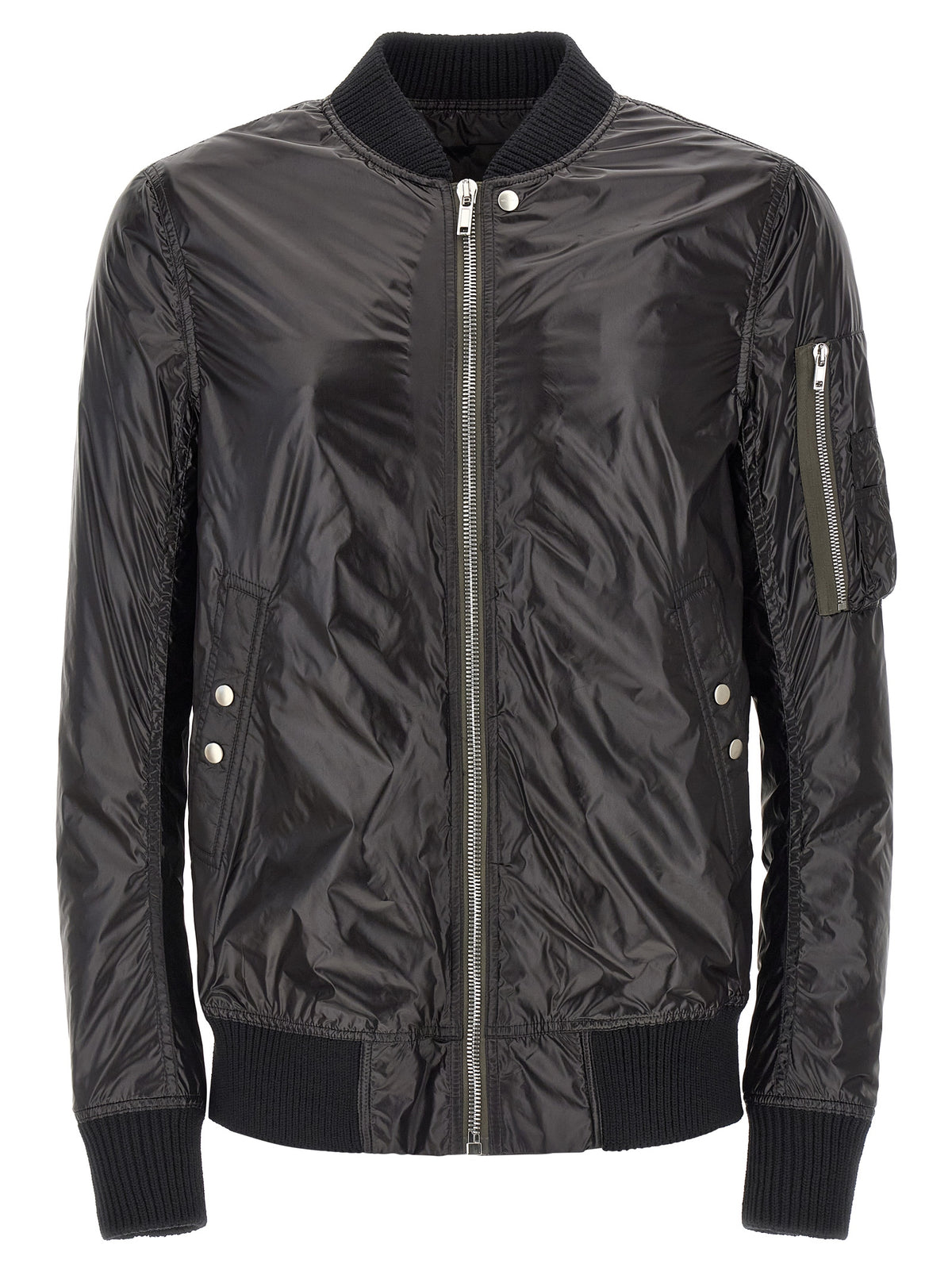 Rick Owens Black Nylon Bomber