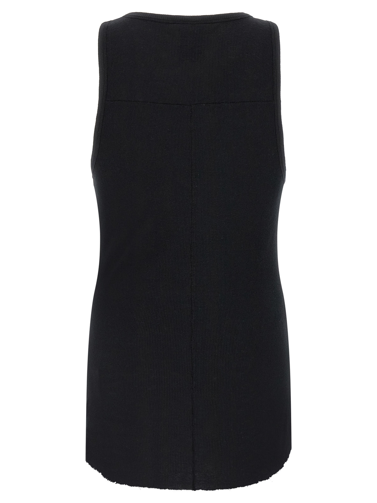 Thom Krom Black Cotton Sleeveles T-Shirt