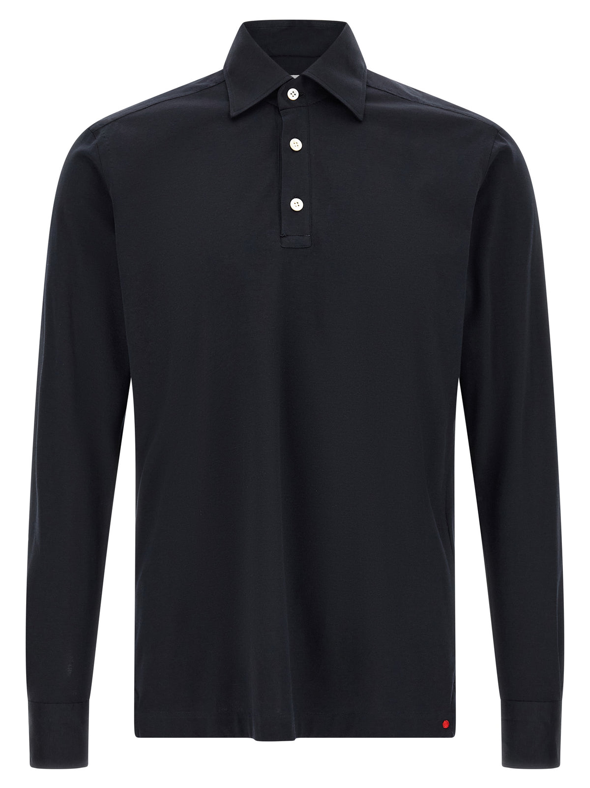 Kiton Blue Cotton Polo Shirt