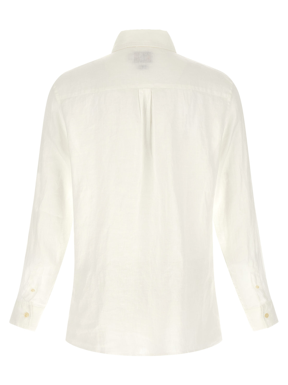 MC2 Saint Barth White Linen Polo Shirt